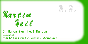 martin heil business card